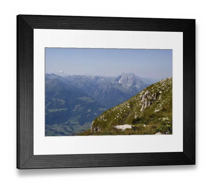 Framed Print : View from Chaserrugg, 2262 meters