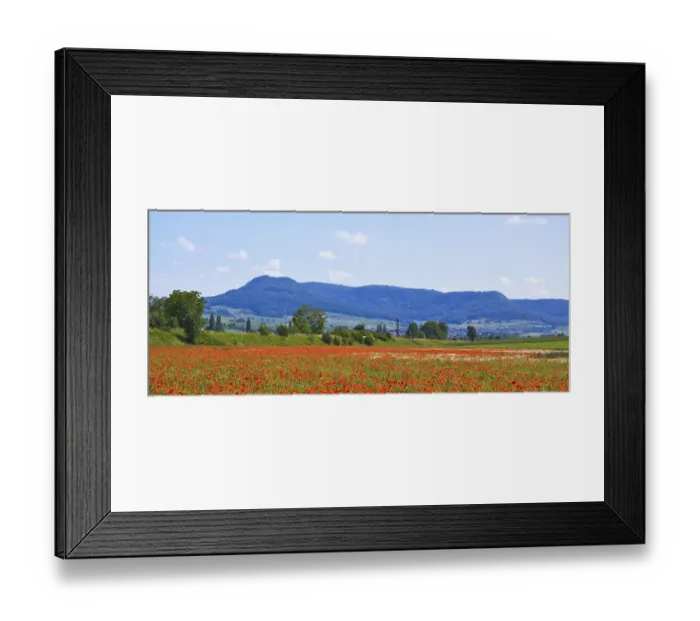 Framed Print : Poppy field near Neunkirch in the canton of Schaffhausen