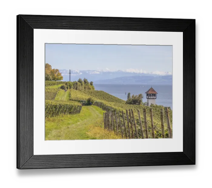 Framed Print : Alpine panorama near Meersburg Framed Print : Alpine panorama near Meersburg