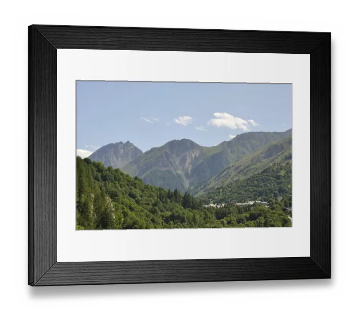 Framed Print : Mountain landscape in Valloire in France