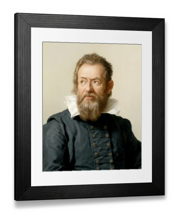 Framed Print : Galileo Galilei, 1564 - 1642, Italian astronomer