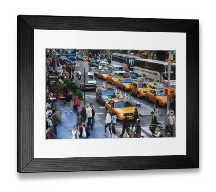 Framed Print : New York, NY, USA - May 16, 2013: Times Square