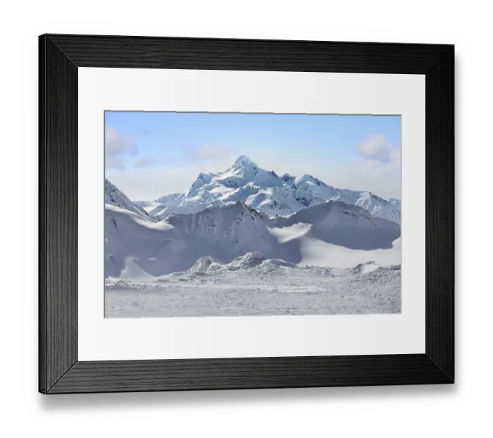 Framed Print : View on Elbrus Mount - the highest point of Europe