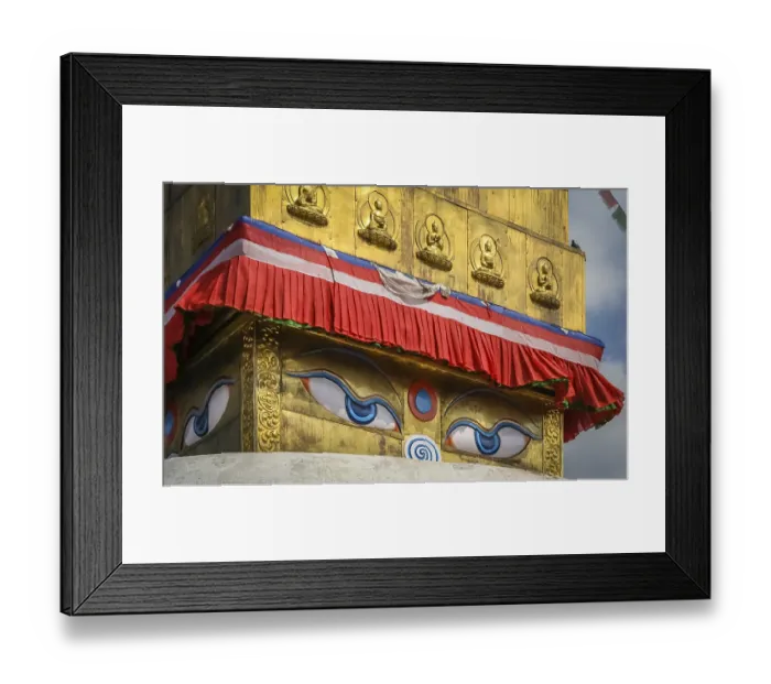 Framed Print : Boudhanath Stupa with prayer flags