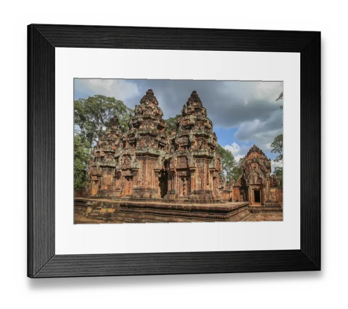Framed Print : Beautifully carved Banteay Srei Temple in Cambodia Framed Print : Beautifully carved Banteay Srei Temple in Cambodia