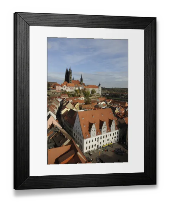 Framed Print : Burgberg, Meissen, old town, Saxony Framed Print : Burgberg, Meissen, old town, Saxony
