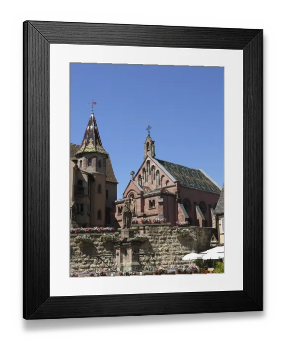 Framed Print : Castle, St. Leo chapel, Eguisheim