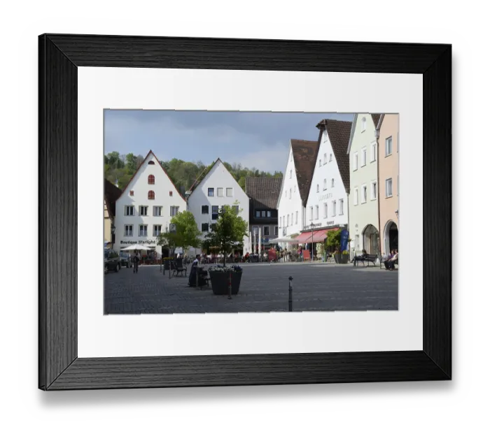 Framed Print : Market square, Hersbruck, Franconia