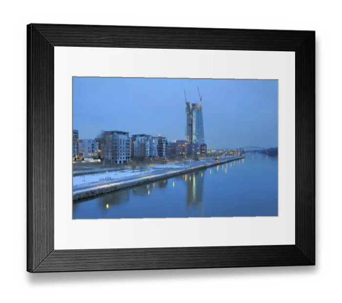 Framed Print : Frankfurt, Main, ECB, European Central Bank