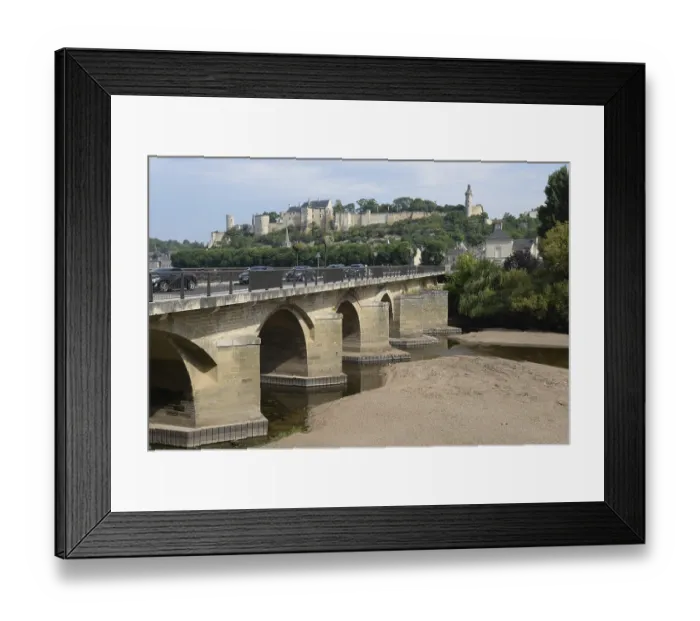 Framed Print : France, Chinon, castle, fortress