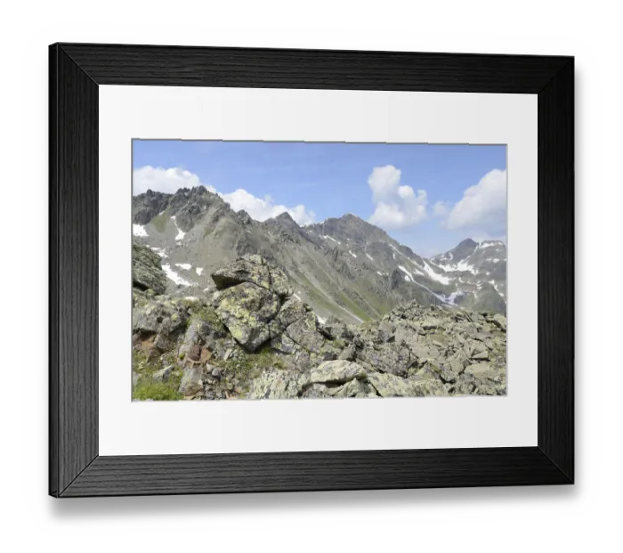 Framed Print : Rotpleiskopf, Samnaun Group, Tyrol Framed Print : Rotpleiskopf, Samnaun Group, Tyrol