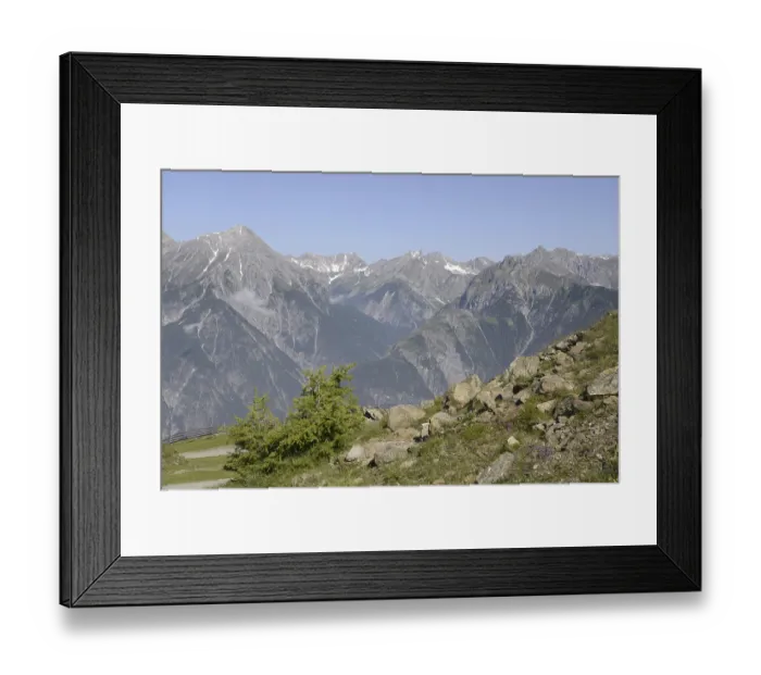 Framed Print : Lechtal Alps, mountains, mountain