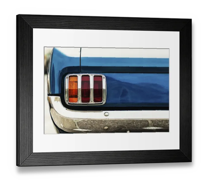 Framed Print : Closeup on the taillight of an old retro car Framed Print : Closeup on the taillight of an old retro car