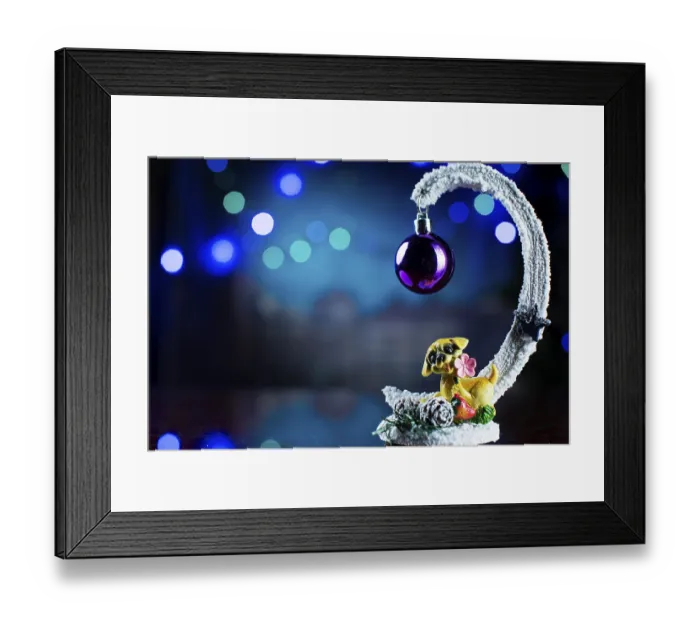 Framed Print : New Year card. A new year's sytmvol