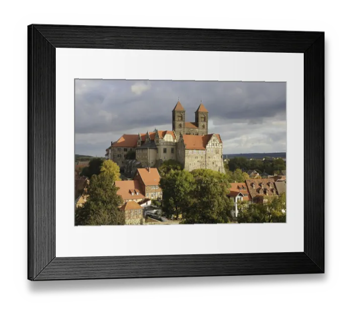 Framed Print : Castle, collegiate church, Quedlinburg