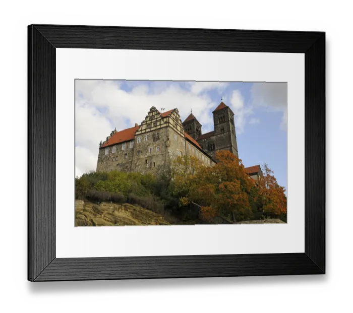 Framed Print : Castle, collegiate church, Quedlinburg