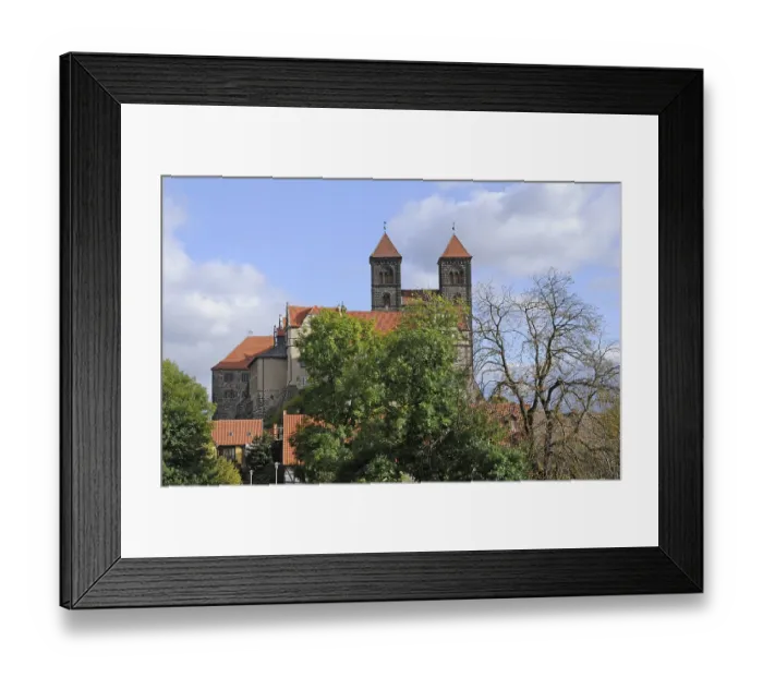 Framed Print : Castle, collegiate church, Quedlinburg