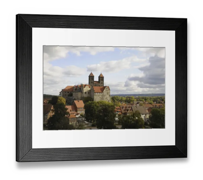 Framed Print : Castle, collegiate church, Quedlinburg