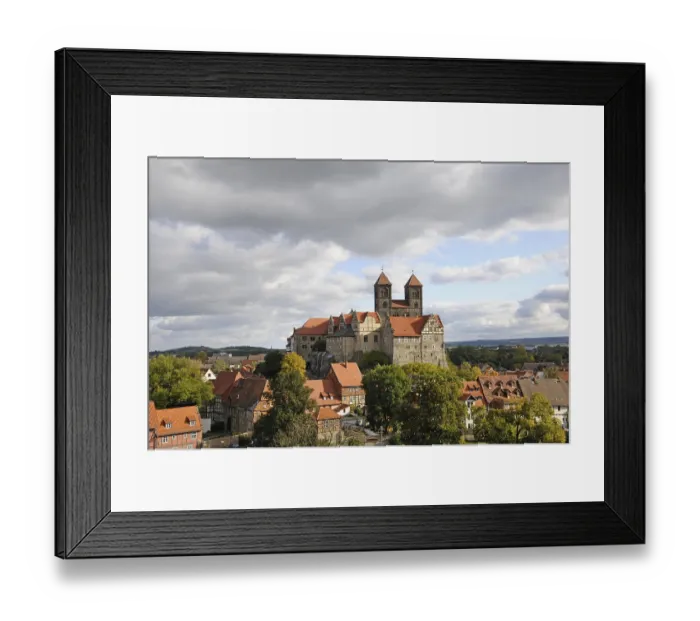 Framed Print : Castle, collegiate church, Quedlinburg Framed Print : Castle, collegiate church, Quedlinburg