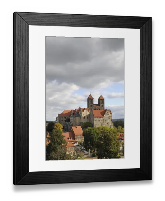 Framed Print : Castle, collegiate church, Quedlinburg Framed Print : Castle, collegiate church, Quedlinburg
