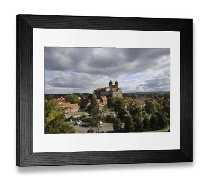 Framed Print : Castle, collegiate church, Quedlinburg Framed Print : Castle, collegiate church, Quedlinburg