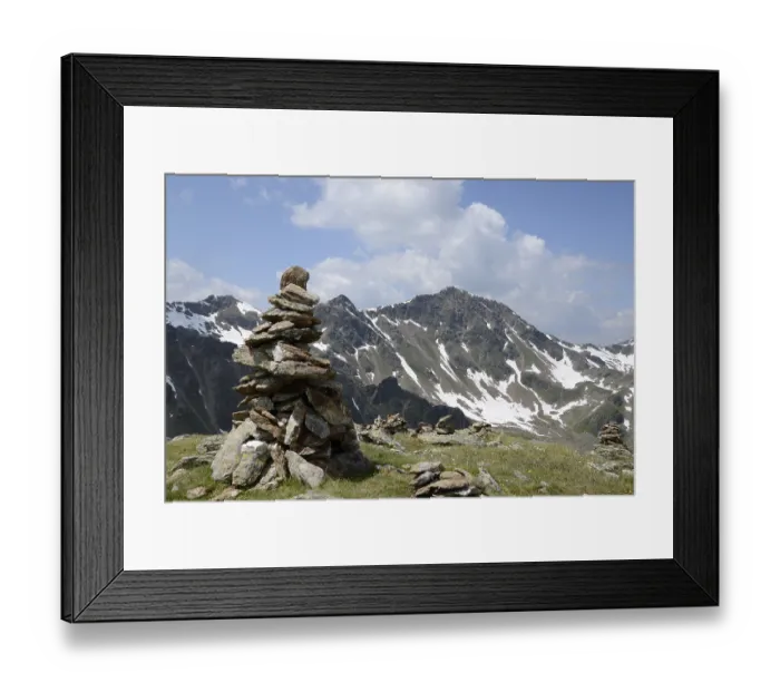 Framed Print : Rotpleiskopf, Samnaun Group, Tyrol