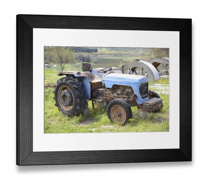 Framed Print : Old tractor, tractor, old tractor