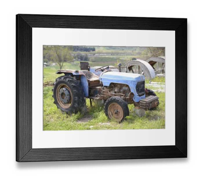 Framed Print : Old tractor, tractor, old tractor