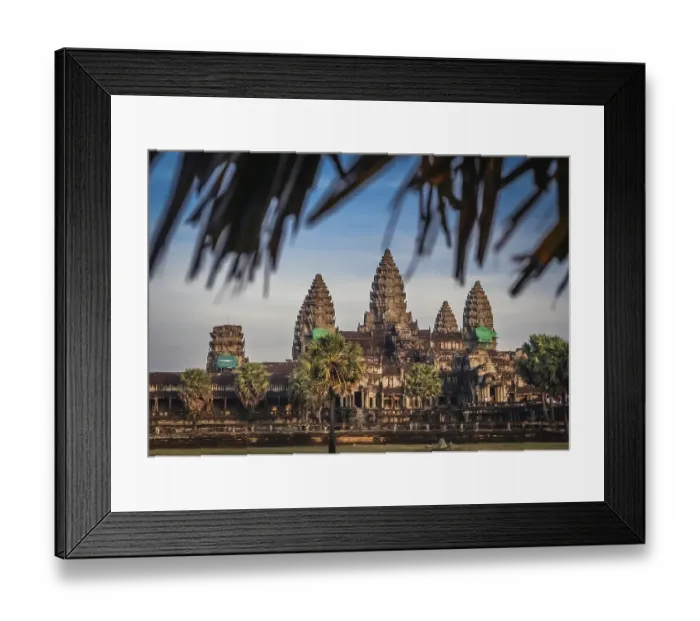 Framed Print : Angkor Wat temple near Siem Reap in Cambodia