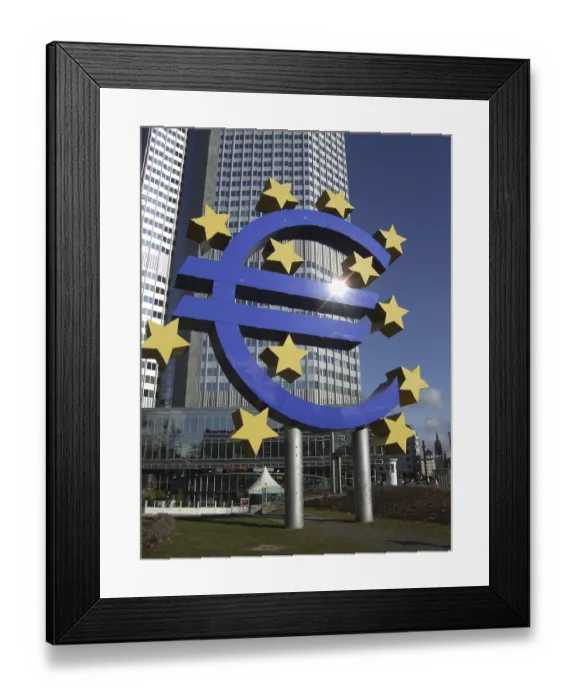 Framed Print : Euro, , euro symbol, euro sign