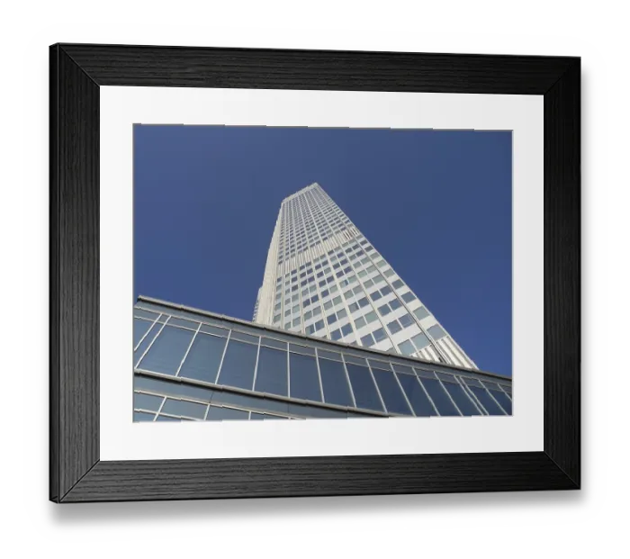 Framed Print : High-rise building, ECB, Frankfurt