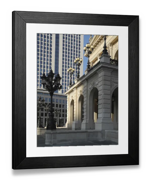 Framed Print : Entrance, entrance area, Alte Oper