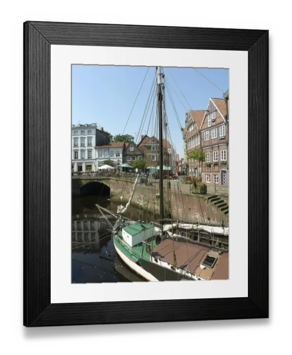 Framed Print : Stade, fish market, old port, old town Framed Print : Stade, fish market, old port, old town