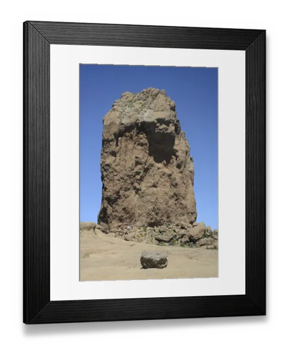 Framed Print : Roque Nublo, mountain, mountain