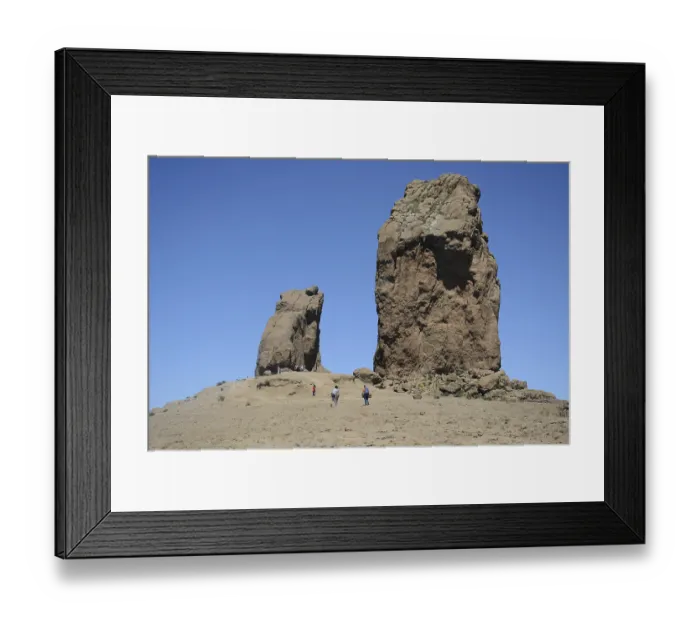 Framed Print : Roque Nublo, mountain, mountain