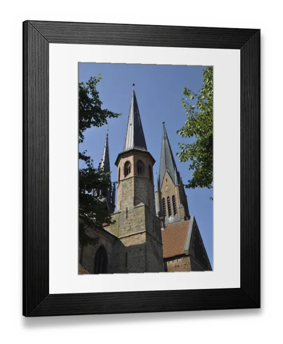 Framed Print : Cathedral, Schleswig, church tower Framed Print : Cathedral, Schleswig, church tower
