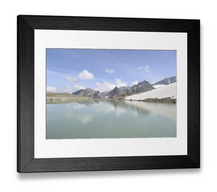 Framed Print : Lake, Stubai, Stubai Alps, Tyrol