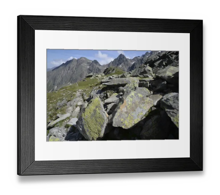 Framed Print : Stubai, mountain hiking, Stubai Alps