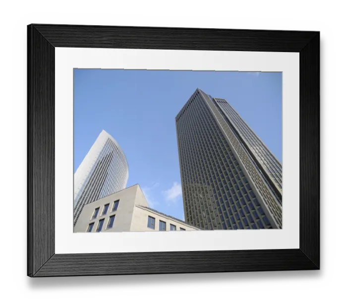Framed Print : High-rise building, Frankfurt, skyscraper