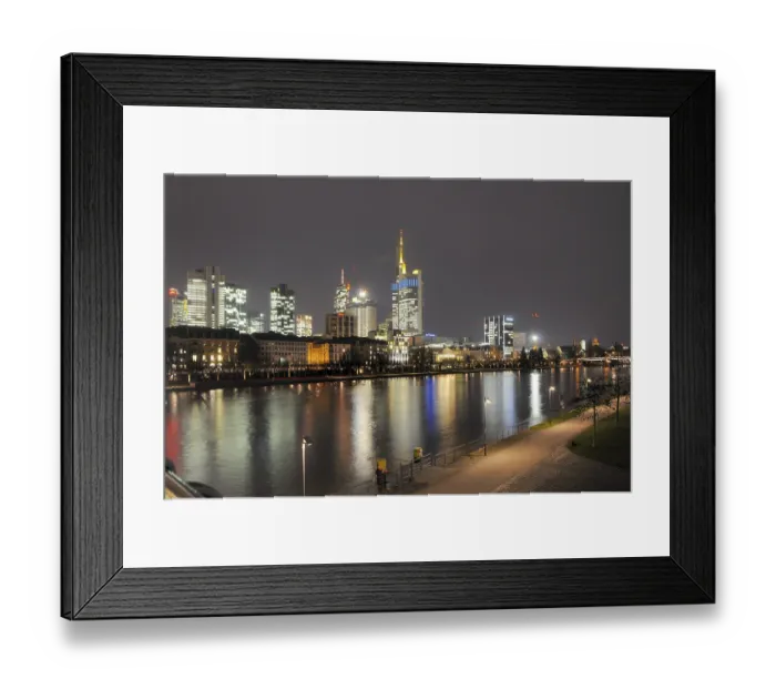 Framed Print : Frankfurt, skyscrapers, skyscrapers