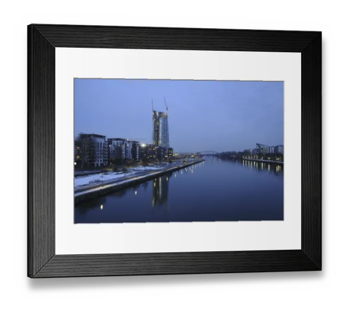 Framed Print : Frankfurt, Main, ECB, European Central Bank
