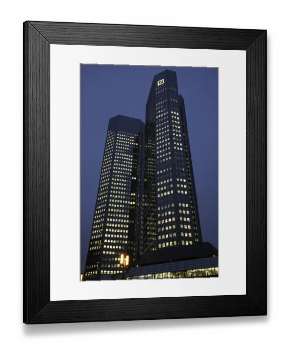 Framed Print : High-rise building, Frankfurt, skyscrapers