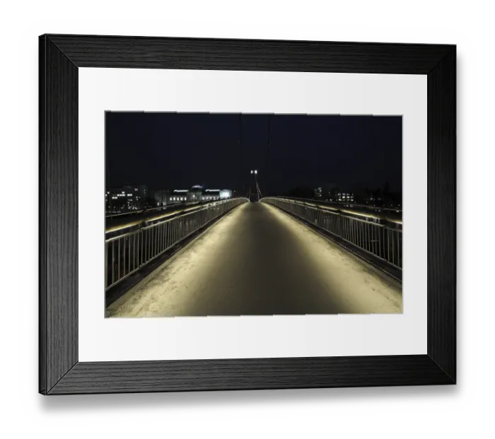 Framed Print : Hohlbeinsteg, bridge, Frankfurt Framed Print : Hohlbeinsteg, bridge, Frankfurt