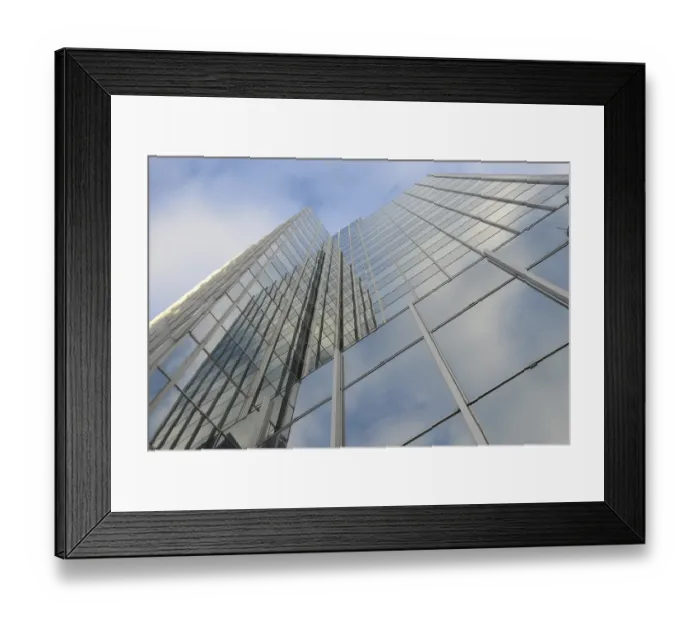 Framed Print : High-rise building, Frankfurt, skyscrapers