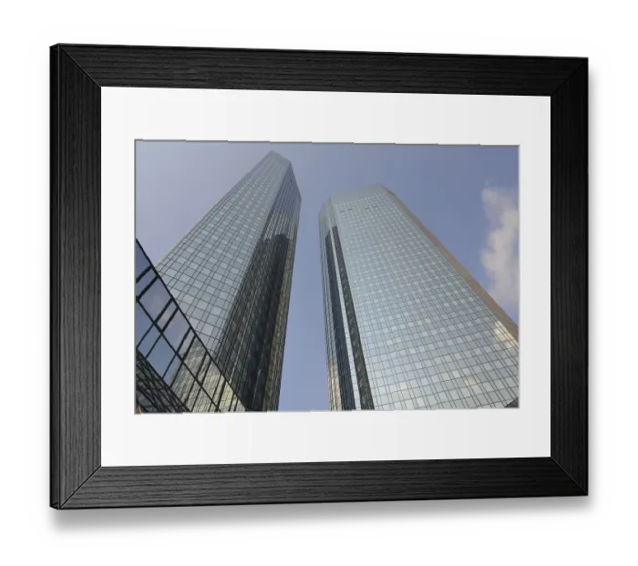 Framed Print : High-rise building, Frankfurt, skyscraper Framed Print : High-rise building, Frankfurt, skyscraper