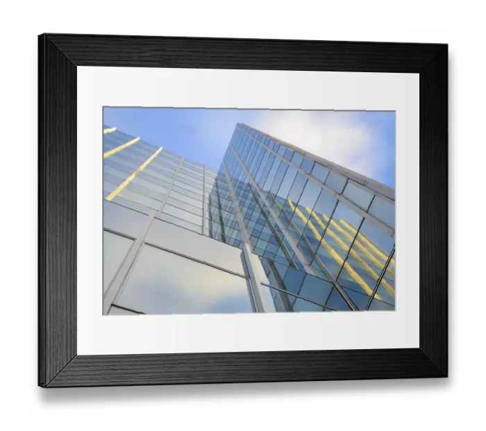 Framed Print : High-rise building, Frankfurt, skyscrapers