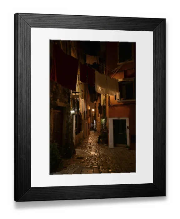 Framed Print : Houses, Rovinj, Istria, Croatia