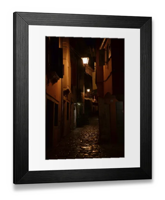 Framed Print : Houses, Rovinj, Istria, Croatia