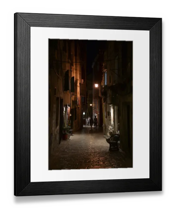Framed Print : Houses, Rovinj, Istria, Croatia