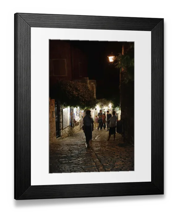 Framed Print : Houses, Rovinj, Istria, Croatia
